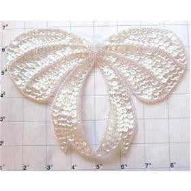 Bow Iridescent with Sequins and Beads 6