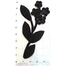 Load image into Gallery viewer, Flower with Black Beads 8.5&quot;