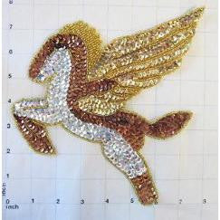 Pegasus with color choices 8" x 8"