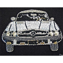 Load image into Gallery viewer, Mercedes with Silver and Black Sequins and Beads 6&quot; x 8.5&quot;