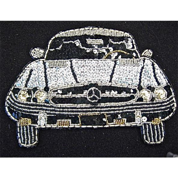 Mercedes with Silver and Black Sequins and Beads 6