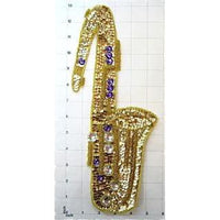 Saxophone Gold with Purple Beads 13