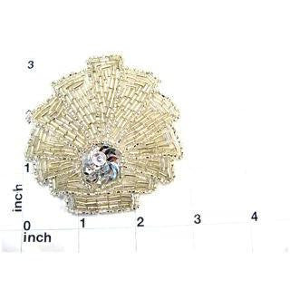 Designer Motif Silver Beads 3" x 3"