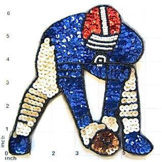 Football Player, Sequin Beaded 6.5