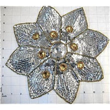 Load image into Gallery viewer, Flower with Silver Sequins 11.5&quot;