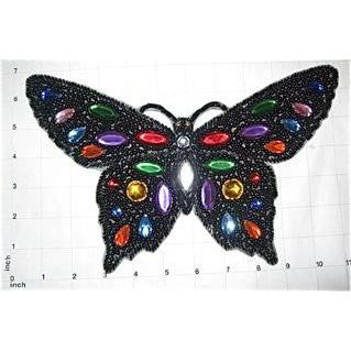 Butterfly Black with Jewels 11