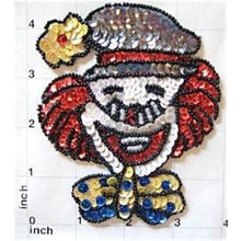 Load image into Gallery viewer, Clown Face 4.25&quot; x 4&quot;