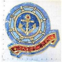 Nautical Applique Yacht Club, Sequin Beaded 12