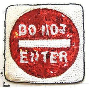 “Do Not Enter” Street Sign 5.5" X 5.5" Choice of Beige or White Background