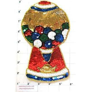 Gumball Machine with Multi-Colored Sequins and Beads 8
