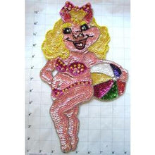 Load image into Gallery viewer, Miss Piggy with Beach Ball 13.25 x 7.5&quot;