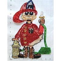 Fireman Duck with Multi-Colored Sequins and Beads 13