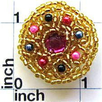Designer Motif Jewel with Multi-Colored Sequins and Beads 1.5