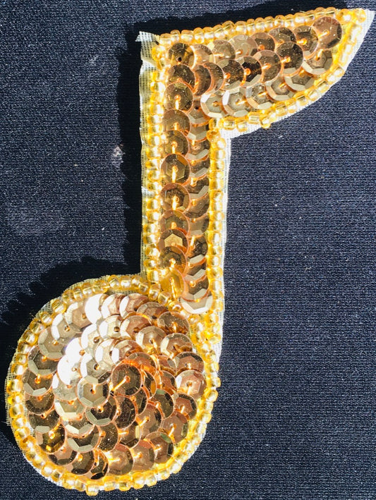 Single Note Gold 3" x 2.5"