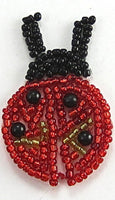 Ladybug with black/red Beads 1
