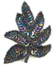 Load image into Gallery viewer, Leaf Moonlite Sequins and Beads 4&quot; x 3&quot;