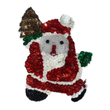 Load image into Gallery viewer, Choice of Santa Beaded with Tree 4.25&quot; X 3&quot;