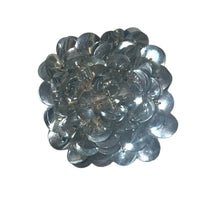 Load image into Gallery viewer, Flower with High Rise Silver Sequins 2&quot; x 2&quot;