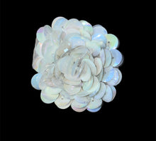 Load image into Gallery viewer, Flower with High Rise Layers China  White Sequins 1.5&quot;