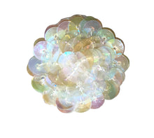 Load image into Gallery viewer, FLower Hi Rise Multi-layered Round Goldish Iridescent Sequins 1.5&quot;