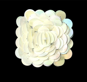 Flower High Rise with China White pastel creamy tones Square Shaped 2"