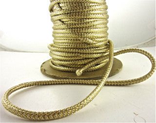 Rope, Light Gold Metallic Thread Sold by the Yard 1/4