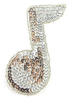 Single Note Silver Sequins and Beads 4
