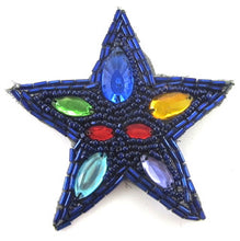 Load image into Gallery viewer, Star with Royal Blue Beads and Gems