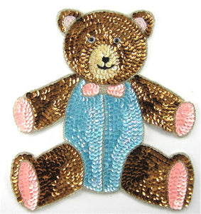Teddy Bear with Bow 8.5" x 7.5"