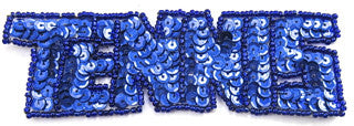 Tennis Word with Royal Blue Sequins 5