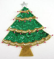 Tree Christmas Beads/Sequins/Star, 6