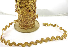 Load image into Gallery viewer, Trim Gold Tinsel Sold by the Yard