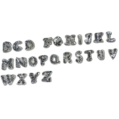 Silver Rhinestone Letters | Charm Collection