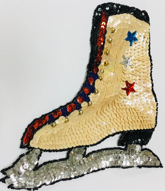 Ice Skate Beige in 2 Size Variants 6.5" x 7" & 7' x 7"