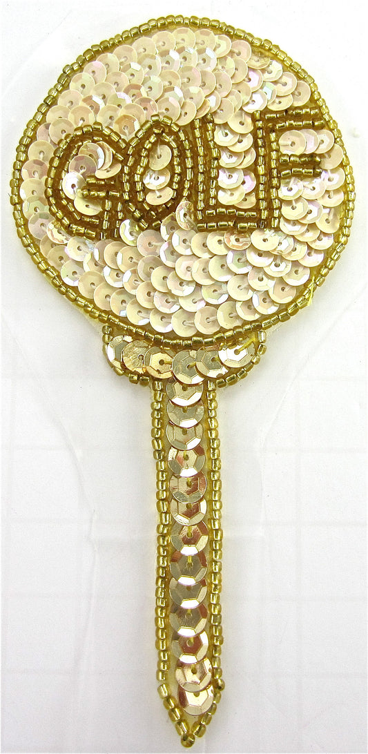 Golf Tee and Ball 5.25 x 2.5" in 2 Color Variants