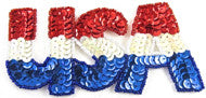 Load image into Gallery viewer, USA Red/White/Blue Letters 2.5&quot; X 5&quot;
