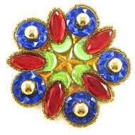 Designer Motif Jewel Multi-colored 4