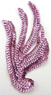 Leaf with Med. Mauve Sequins* 6" x 3"