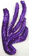 Leaf Lite Purple Sequins* 6" x 3"