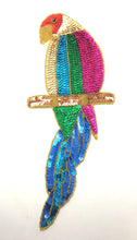 Load image into Gallery viewer, Parrot with Multi-Colored Sequins and Beads 15&quot; x 5.5&quot;