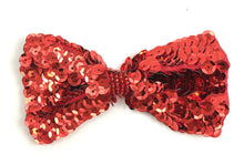 Load image into Gallery viewer, Bowtie Red Sequin 2.5&quot; X 4.25&quot;