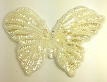 Load image into Gallery viewer, Butterfly with Iridescent Sequins and Beads 9&quot; x 6&quot;