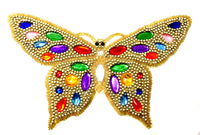 Butterfly with Gold Beaded Jewels 7