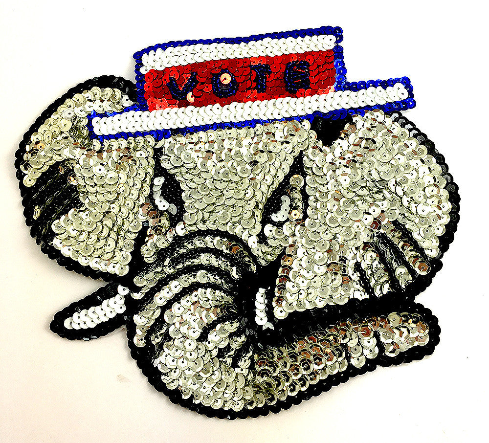 Elephant Vote Applique 7" x 8.5"