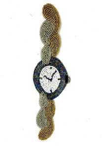 5 PACK Wrist Watch with Beads 8.75" x 2.5" - Sequinappliques.com