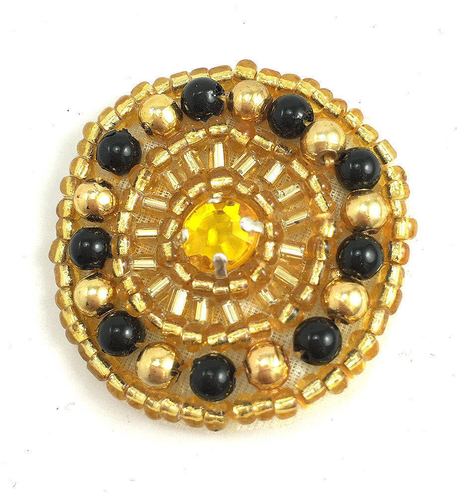 Designer Motif Beaded Circle 1.5"